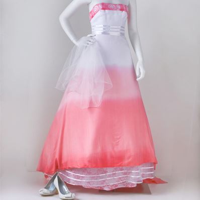 Ombre Blush DIY Wedding Dress