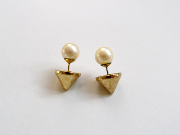 Pearl Cone Back DIY Earrings Pearl Cone Back DIY Earrings