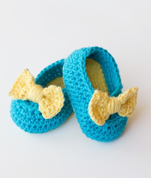 Lemon Drop Crochet Baby Booties Lemon Drop Crochet Baby Booties