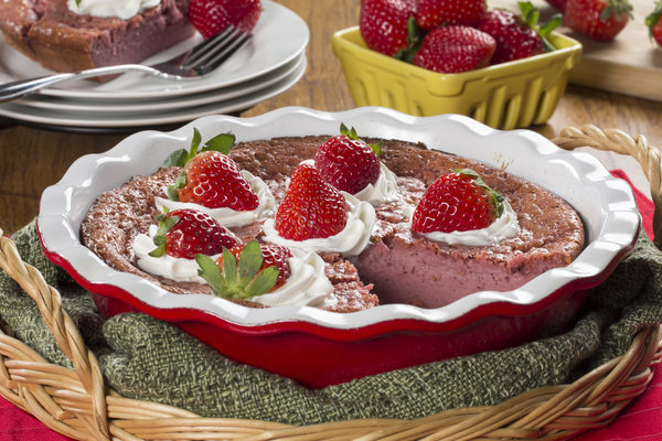 One Dish Strawberry Pie