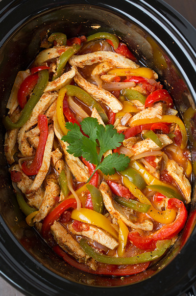 Slow Cooker Chicken Fajitas Slow Cooker Chicken Fajitas