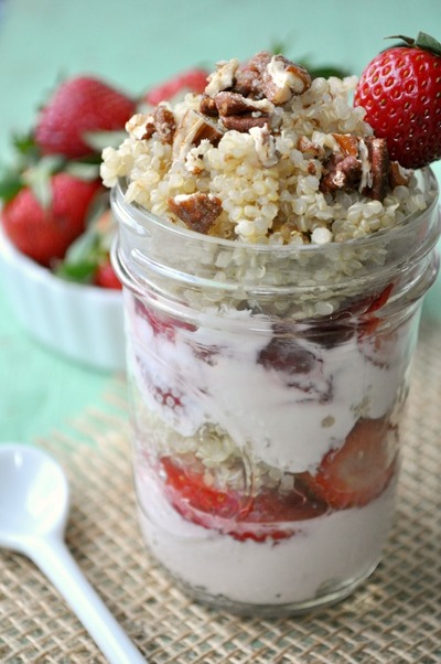 Healthy Strawberry Quinoa Parfait Healthy Strawberry Quinoa Parfait