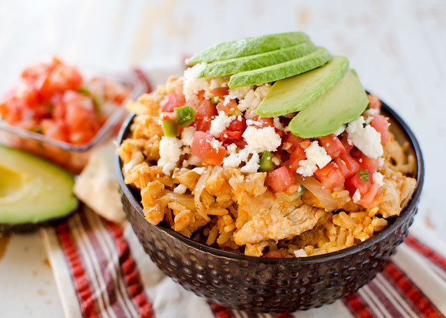 Slow Cooker Chicken Fiesta Bowls Slow Cooker Chicken Fiesta Bowls