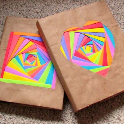 DIY Colorful Book Covers