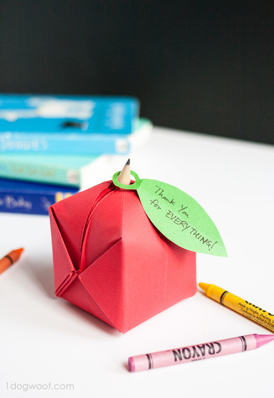 Origami Apple Paper Craft