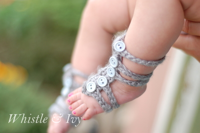 Crochet Baby Gladiator Sandals