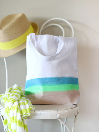 Creative Canvas Beach Bag