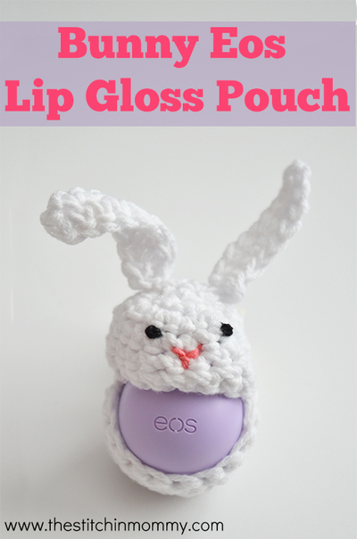 Crochet Rabbit EOS Lip Balm Pouch