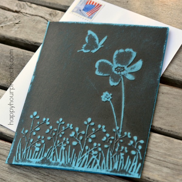 Pretty DIY Embossed Greeting Card Pretty DIY Embossed Greeting Card