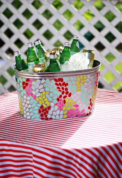 Fingerpaint Polka Dot Party Bucket Finger Paint Polka Dot Party Bucket