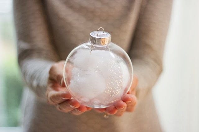 DIY Snow Ornaments