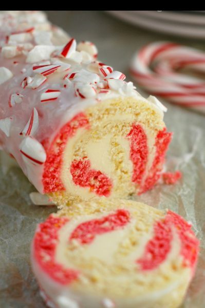 Candy Cane Cake Roll Candy Cane Cake Roll
