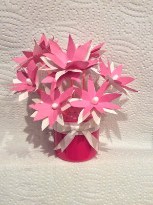 Mini Q-Tip Flowers Mini Q-Tip Flowers