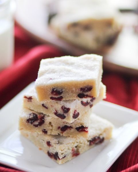 Sugared Cranberry Shortbread Sugared Cranberry Shortbread