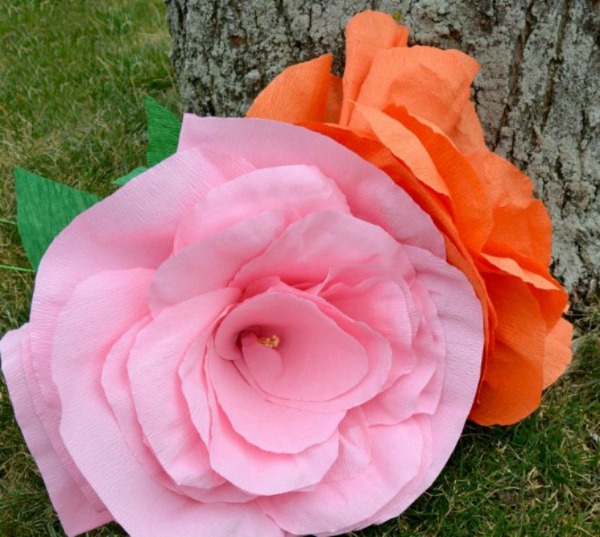 Giant Crepe Paper Flowers Craft Giant Crepe Paper Flowers Craft