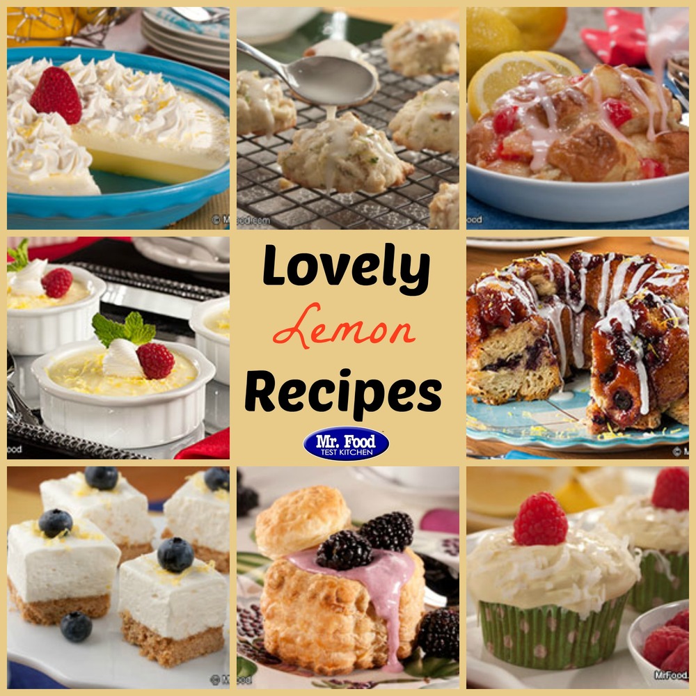 Lovely Lemon Dessert Recipes 18 Easy Lemon Recipes Mrfood Com