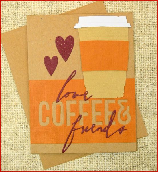Handmade Card for Coffee Lovers Handmade Card for Coffee Lovers