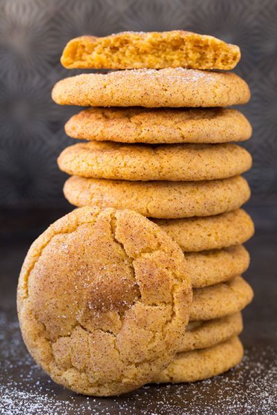 Pumpkin Spiced Snickerdoodle Cookies