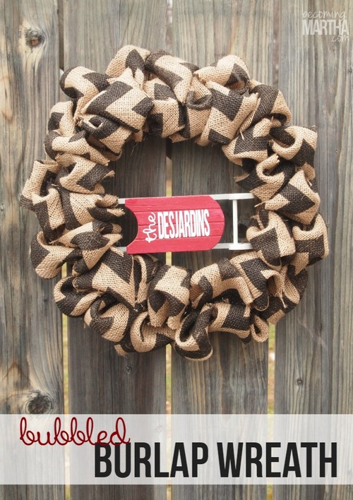 Rustic Burlap Wreath Rustic Burlap Wreath
