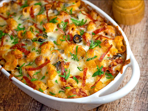 Loaded Pizza Pasta Casserole Loaded Pizza Pasta Casserole