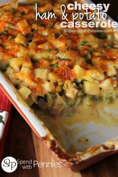 Cheesy Ham and Potato Casserole