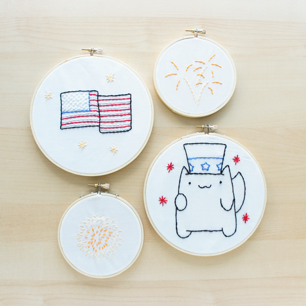 Easy Fourth of July Embroidery Patterns