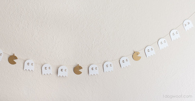 Witty Pacman Halloween Garland