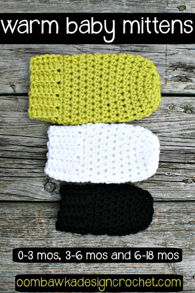 Warm and Cozy Crochet Baby Mittens
