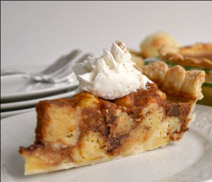 Pumpkin Bread Pudding Pie
