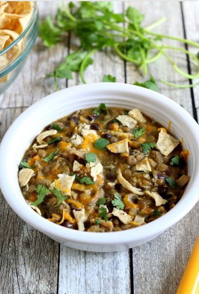 Slow Cooker Mexican Chicken and Lentils Slow Cooker Mexican Chicken and Lentils
