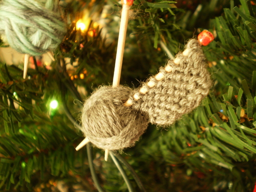 Knitters Handmade Christmas Ornaments