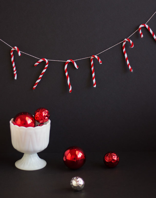 Candy Cane Pipe Cleaner Garland Candy Cane Pipe Cleaner Garland