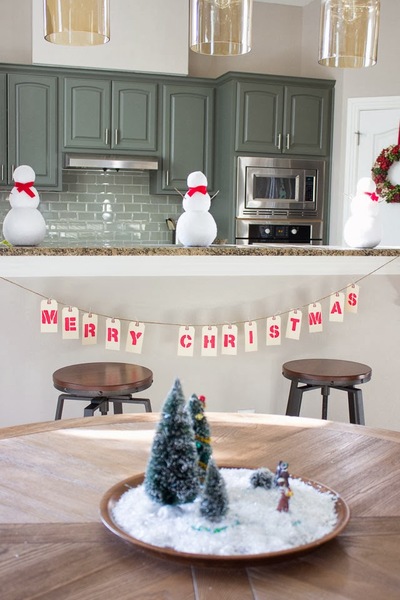 Manila Shipping Tag Christmas Garland Manila Shipping Tag Christmas Garland