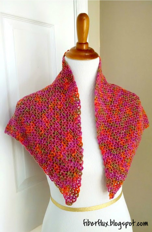 Flower Garden Crochet Shawl
