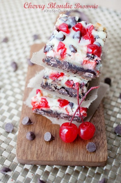Cherry Blondie Brownie Bars Cherry Blondie Brownie Bars