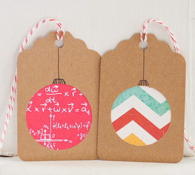 Festive Ornament Holiday Gift Tags