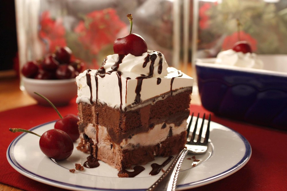 Black Forest Ice Cream Cake Black Forest Ice Cream Cake