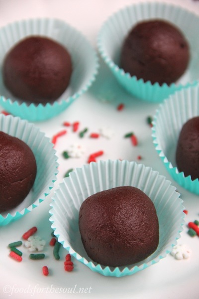Dark Chocolate Peppermint Truffles Dark Chocolate Peppermint Truffles