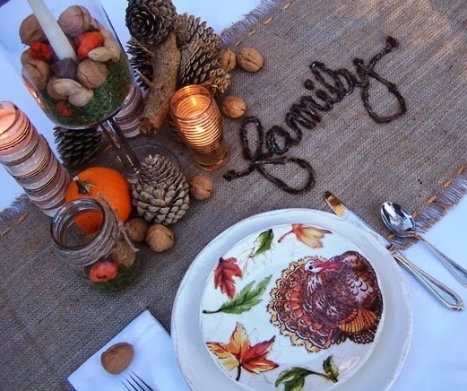 Burlap Table Runner