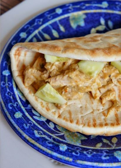 Hummus Chicken on Pita Hummus Chicken on Pita