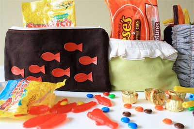 DIY Zippered Candy Bag
