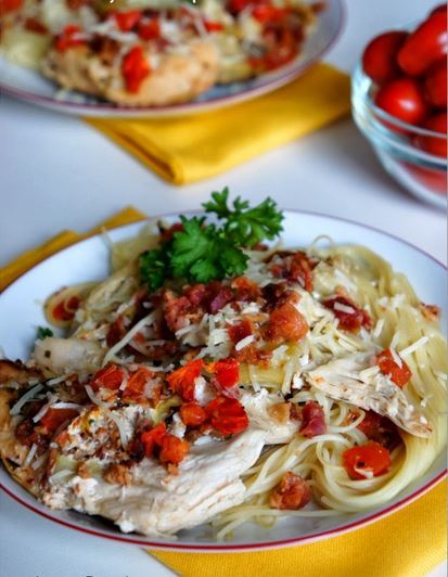 Easy Slow Cooker Bacon Chicken Dinner Easy Slow Cooker Bacon Chicken Dinner