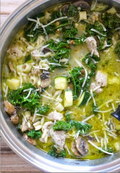 Easy Minestrone Soup with Pesto Easy Minestrone Soup with Pesto