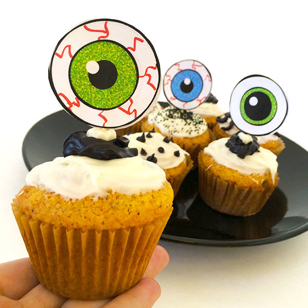 Eyeball Printable Cupcake Toppers Eyeball Printable Cupcake Toppers