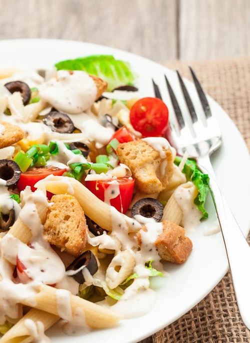 Healthy Caesar Pasta Salad Healthy Caesar Pasta Salad