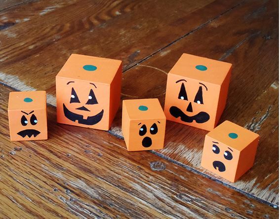 Jack O Lantern Wooden Blocks Jack O Lantern Wooden Blocks