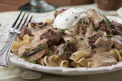 Stylish Beef Stroganoff