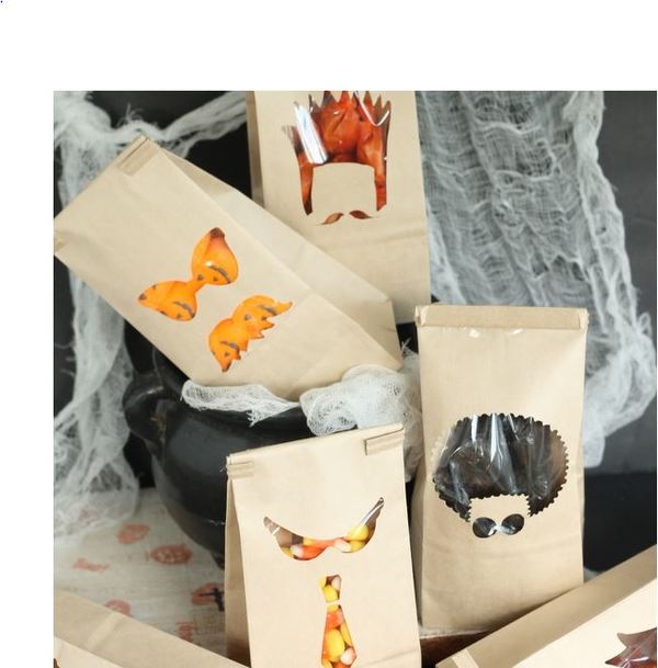 Window Halloween Treat Bags Window Halloween Treat Bags