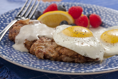 Country-Fried Steak and Eggs