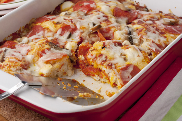 5-Ingredient Pizza Bake